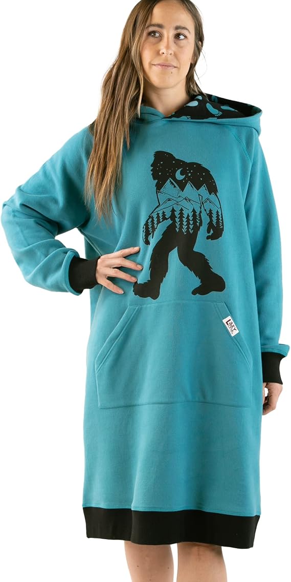 LazyOne Oversized Hoodie Sweatshirt, Comfortable Sleepwear, Sweater Dresses