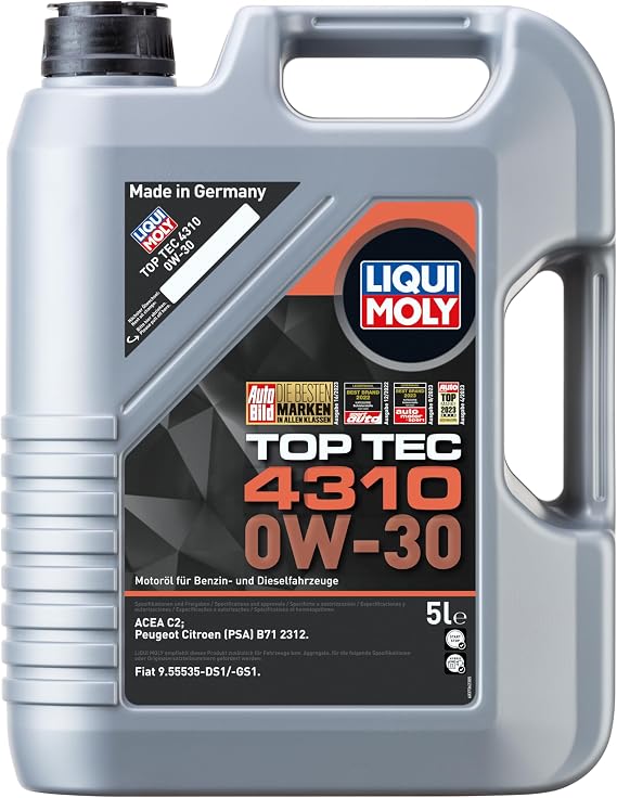 LIQUI MOLY Top Tec 4310 0W-30 | 5 L | Synthesis technology motor oil | SKU: 2362