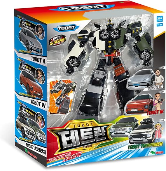 Tobott Tetlan Special Pack, Made in Korea, Transforming Robot Toy, 4 Units, Ionic 5, Kona, Casper & Twin Punch