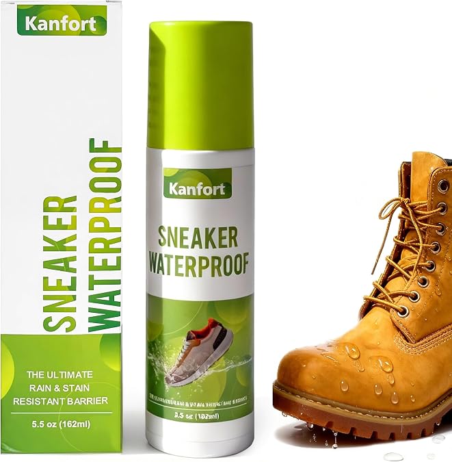 Shoe Waterproof Spray, Shoe Protector Spray and Stain for Shoe and Sneaker Care, Shoe Water and Stain Repellent Spray for Sneakers, Suede, Canvas, Leather or White Shoe