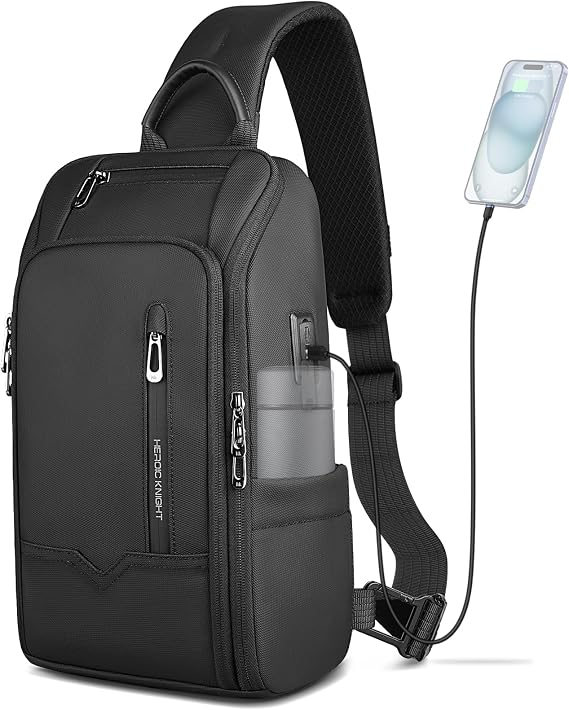 Crossbody Sling Bag for Men, Waterproof Sling Crossbody
