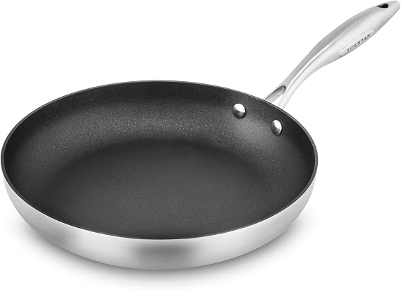 Scanpan CX+ 11" Fry Pan - Stratanium Plus Nonstick - 5-ply Stainless Steel