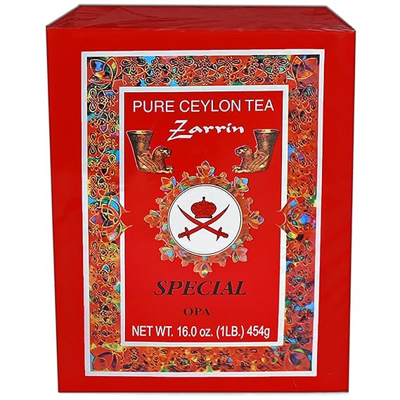 Zarrin - Pure Ceylon Tea OPA, Orange Pekoe A, 1LB (454g), Loose Full Leaf Tea