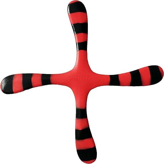 Red Bumblebee - Easy Returning Boomerang. Great for Teens and Adults.