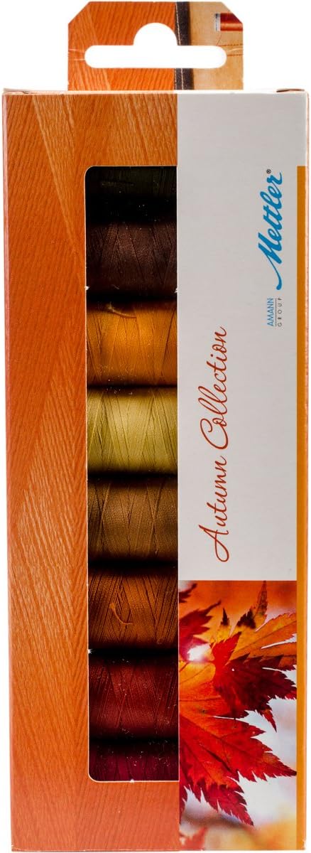 Mettler SFC8AUTUMN-KIT Silk Finish Cotton Thread Gift Pack 8/Pkg-Autumn