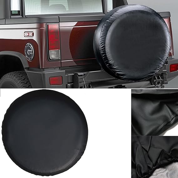15'' Spare Tire Cover Wheel Tyre Covers Compatible with Honda CR-V 2000 2001 2003-2008 235/60R18 235/65R17 Toyota RAV4 225/60r18 235/55r19 225/65r17 Diameter 27''-30'' 69cm~75cm