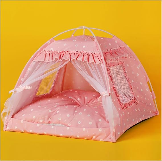Cat Princess Bed Tent House,Kitty Cute Beds Indoor, Dog House