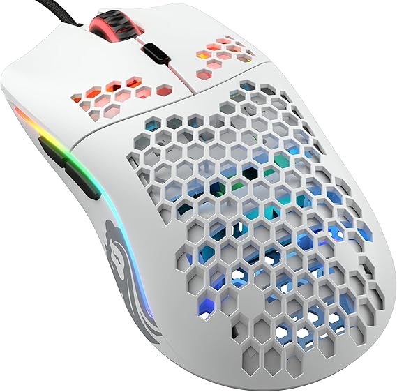 GLORIOUS Model O- Wired Gaming Mouse (Matte White)