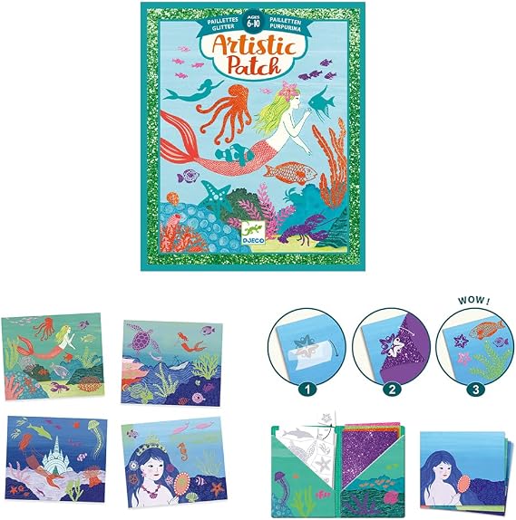 DJECO Ocean Artistic Patch Craft Kit