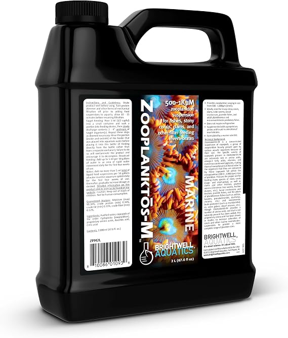 Brightwell Aquatics Zooplanktos-M Reef Zooplankton Coral Supplement 2L