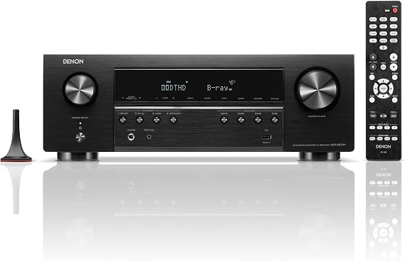 Denon AVR-S670H 5.2 Ch Home Theater Receiver, 8K UHD HDMI Receiver 75W x 5