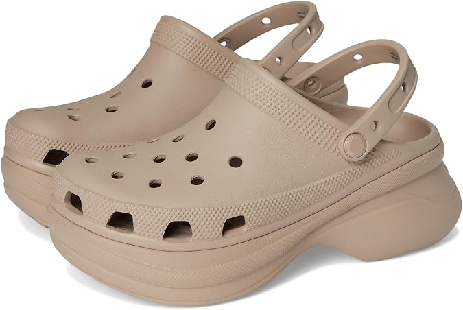 Crocs Women’s Classic Bae Clogs, Taupe, 9