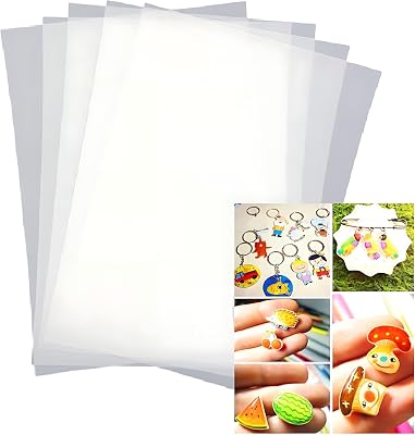Shrinky Dink Paper - 20Pack A5 34 x 8 14 inches Size Heat Shrink Plastic Sheets for Fun Crafts,Create Fun and Unique Shrinky Dink Designs