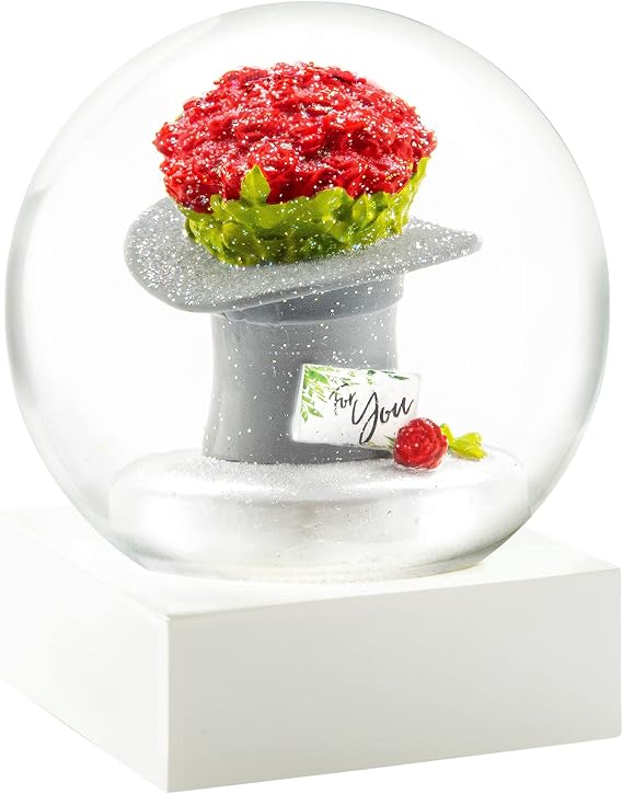 CoolSnowGlobes Rose Bouquet Snow Globe
