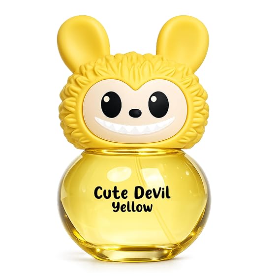 AHUJA Cute Devil Yellow Perfume 100ml Sweet Peach & Orris Eau De Parfum Soft Clean Floral Scent
