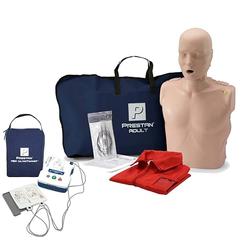 MCR Medical CPR Manikin/AED Training Kit, 1 Adult, Medium Tone