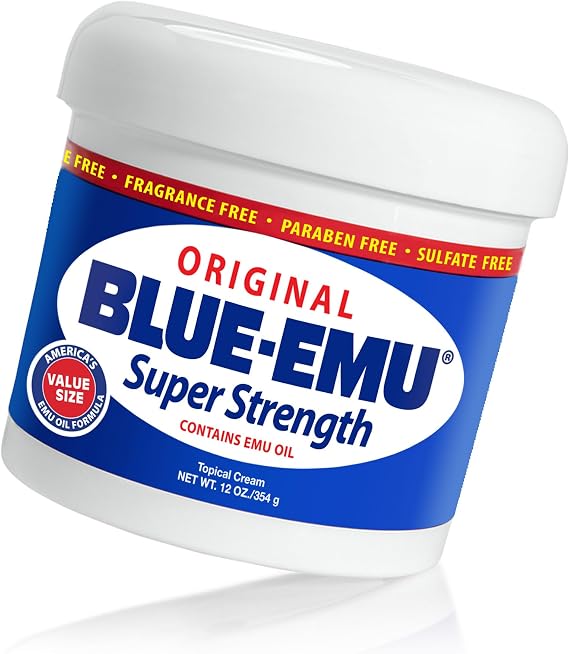 BLUE-EMU Original Super Strength Cream, Daily Muscle & Joint Support, 12 oz
