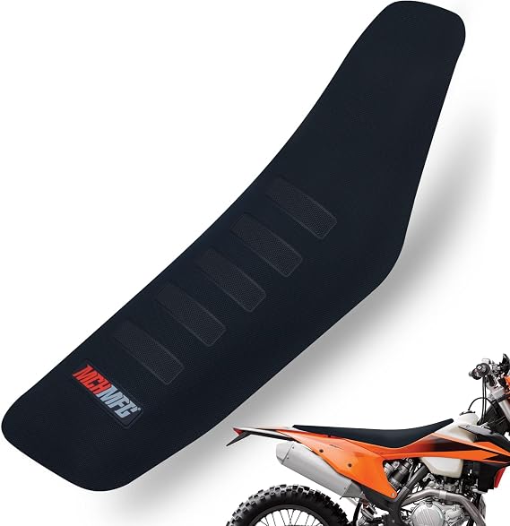 Universal Gripper Soft Seat Cover for All Bike Dirt Motorcycle MX Cross Enduro (Black)