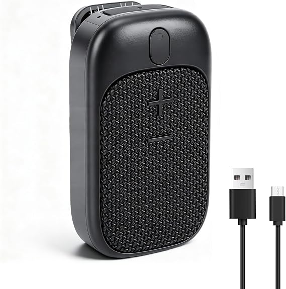 ciciglow Wearable Speaker, Wireless Bluetooth Portable Small Speaker with Open Clamp Design, Long Lasting Battery for Running Outdoor Work