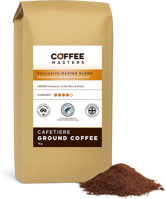 Coffee Masters Cafetiere Ground Coffee - Exclusive Master Blend 1kg