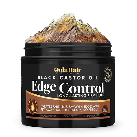 Edge Control Gel for Women Strong Hold Hair Braiding Gel Firm Hold, Hair Styling Wax Natural Edge Lock & Fixer for Women & Men Non-Greasy No Flaking (Edge Control Gel 4.2 Oz)