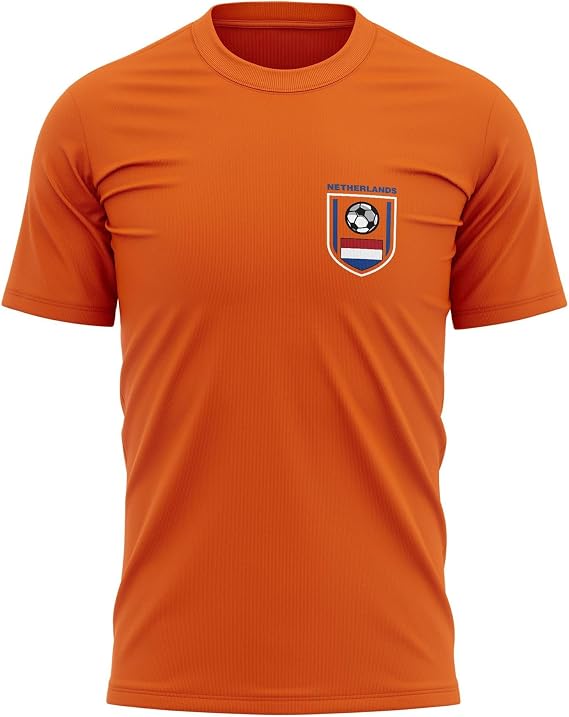 Printbox Originals Netherlands Soccer Jersey for Men, Dutch Soccer Gifts and Apparel, Dutch Football Jersey