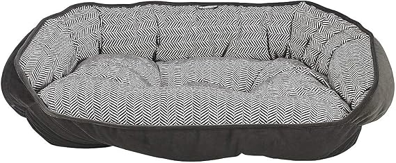 Bowsers Crescent Bed, Large, Herringbone
