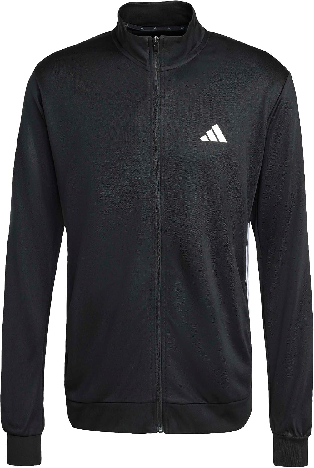adidas Men's Workout Essentials All-set 3-stripes Knit Track Top Sweatshirt