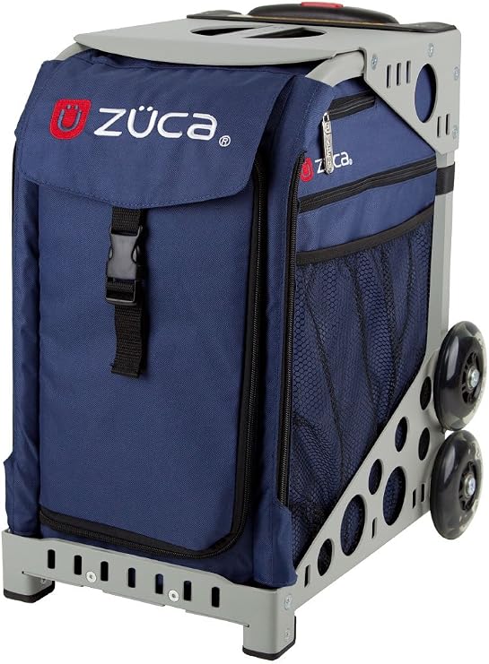 ZUCA Bag Midnight Insert & Gray Frame w/Flashing Wheels
