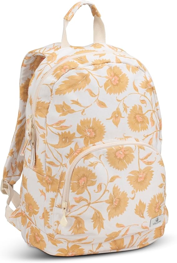 VOLCOM Yard Canvas Backpack, DUST Gold, One Size