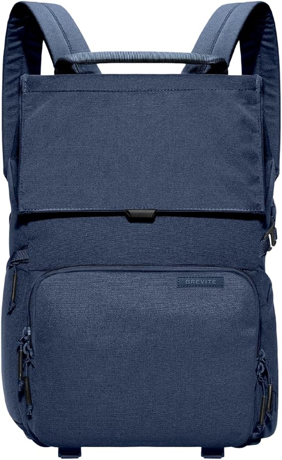 BREVITE - The Runner - Compact Camera Backpacks for Photographers - A Minimalist & Travel-friendly Photography Backpack Compatible With Both Laptop & DSLR Accessories 18L (Moonlit Blue)