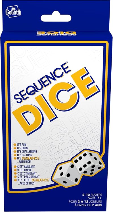 Sequence Dice Peggable - Bilingual by Jax - Packaging Colors May Vary