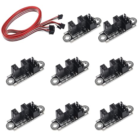 8pcs Optical Endstop With 1M Cable Switch Sensor Photoelectric Light Control Limit Switch Module for 3D Printer