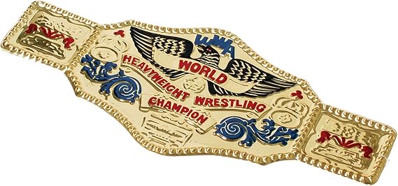 U.S. Toy World Wrestling Champ Belt, Gold, 10", 1905053