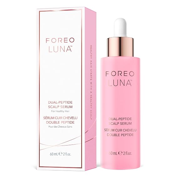 FOREO LUNA Dual-Peptide Scalp Serum Hair Growth & Scalp Treatment with Cica and Portulaca Extract Hair Serum for Growth, Thickening, and Hair Loss Treatment 2 fl. Oz