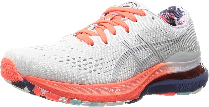 ASICS Gel-Kayano 28 Women’s Running Shoes, 960 white/thunder blue