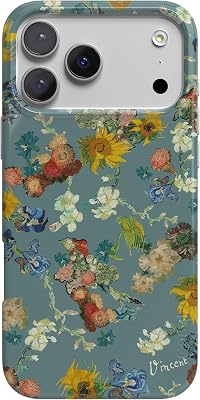 Casely iPhone 17 Pro Case | Vincents Flowers | Van Gogh Museum | Compatible with MagSafe | Classic Ultra Slim Design