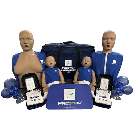 PRESTAN CPR Instructor Training Kit, 1 Adult/1 Female/2 Infant, Dark Tone
