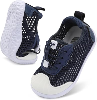 BARERUN Toddler Water Shoes Barefoot Kids Water Shoes Boys Girls Aqua Socks Quick-Dry Breathable Toddler Sandals Slip on Indoor Outdoor Walking Shoes for Beach Swim Pool