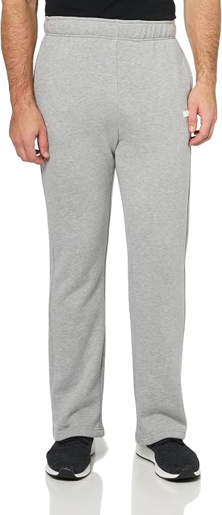 KARL LAGERFELD Men's Fleece Open Bottom Drawstring Waistband Pant