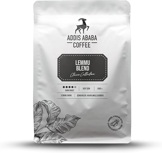 Addis Ababa Coffee - Lemmu Blend Kahve - Etiyopya Kahvesi - Dark Roast - 1000 Gr. - Çekirdek Kahve