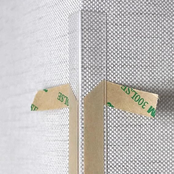 Clear Edge Protector Strip, L Shape Wall Corner Guards Corner Shield, Furniture Bumper Decor Cover Clear Corner Guard Plastic Self-Adhesive Corner Trim Strip, Clear Corner Protectors with Tapes ( Size