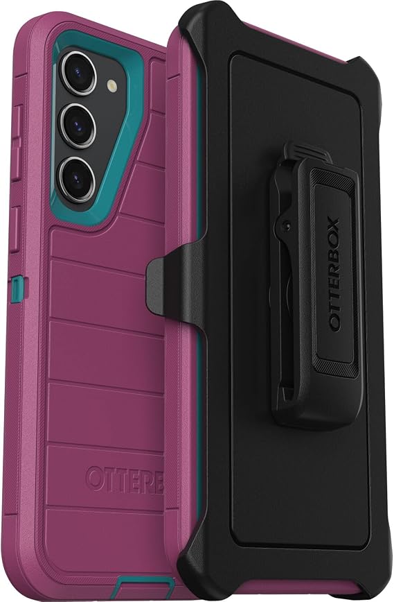 OtterBox Galaxy S23+ (Only) - Defender Series Case - Canyon Sun - Rugged & Durable - with Port Protection - Includes Holster Clip Kickstand - Microbial Defense Protection - Non-Retail Packaging