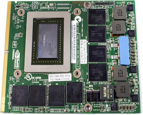NVIDIA Quadro 4000M N12E-Q3-A1 2GB GDDR5 MXM 3.0B Video Card