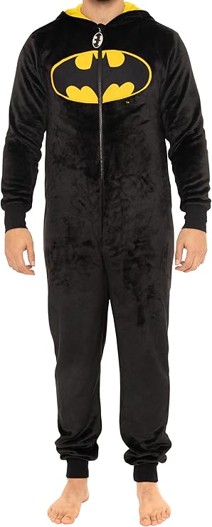 DC Comics Batman Onesie | Mens Pajamas | Onesie for Adults | Sizes Small to XX-Large