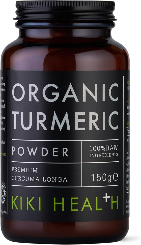 KIKI Health Premium Organic Turmeric Powder - Harness Power of Potent Curcumin Content - Ethically & Sustainably Sourced for Greener Planet - Empowering Your Well-Being Naturally - 150g
