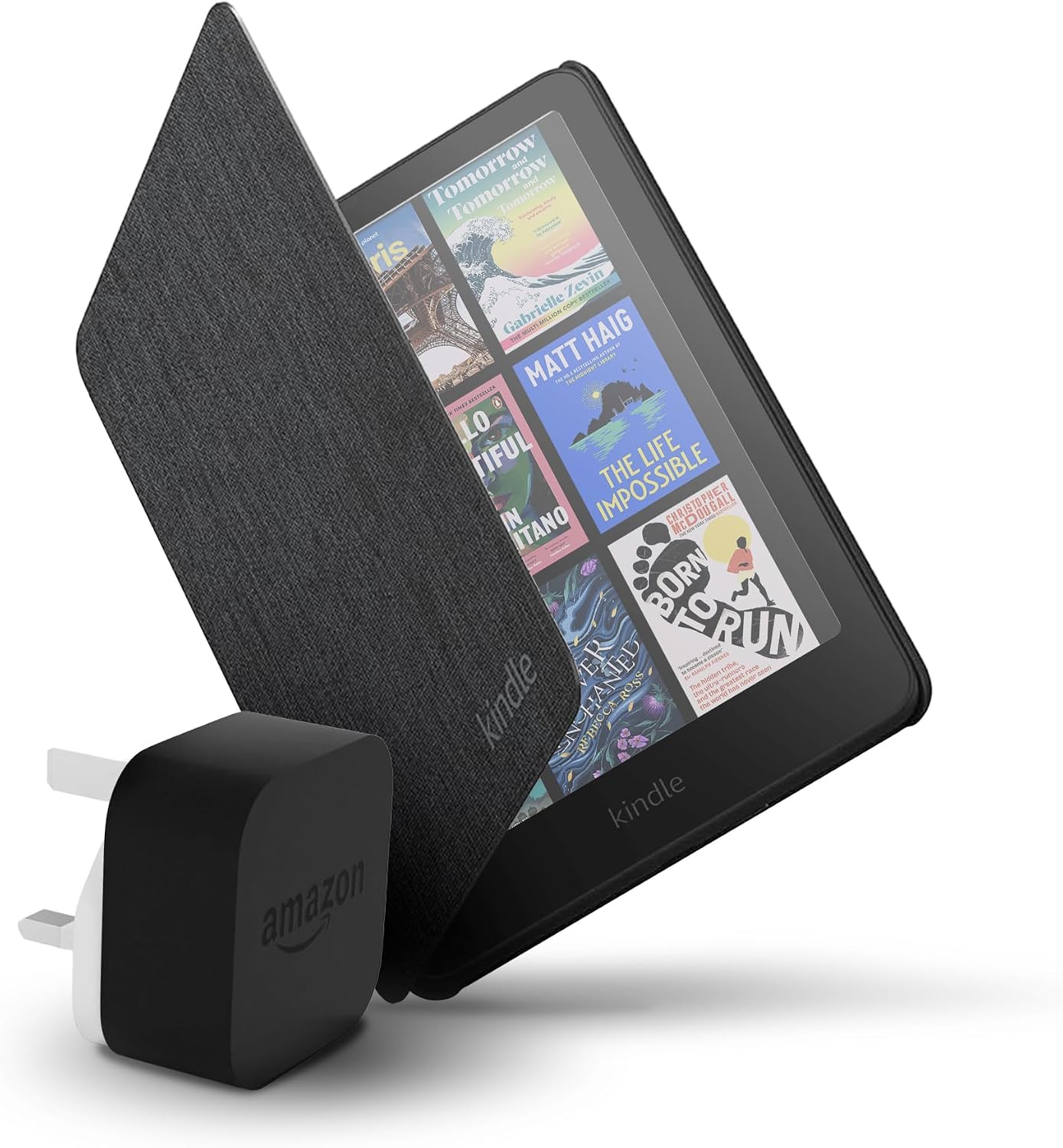 Amazon Kindle Colorsoft 16 GB+ Amazon Black Fabric Cover + Amazon Powerfast 9W Power Adapter