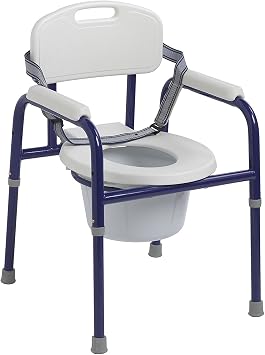 Inspired by Drive Pinniped Pediatric Commode Chair for Toilet with Arms, Blue