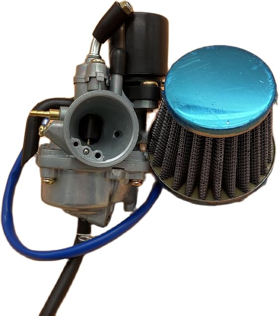 19mm Carburetor with Air Filter Moped Carb for 2-Stroke Dinli 50cc 70cc 90cc 100cc 110cc Jog 50 Electric Chock Easy to Install