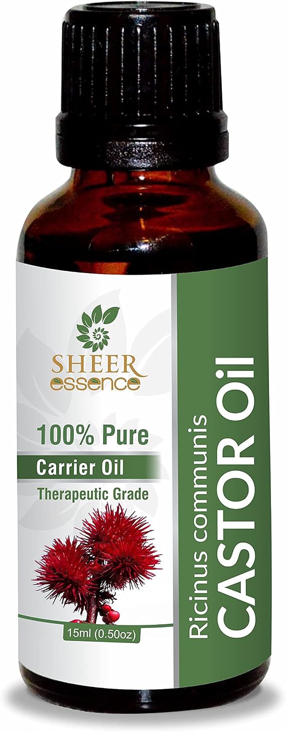 Castor Oil 100% Pure Undiluted Natural Uncut Therapeutic Grade Cold Pressed Carrier Oils for Skin, Hair and Aromatherapy 1000ML